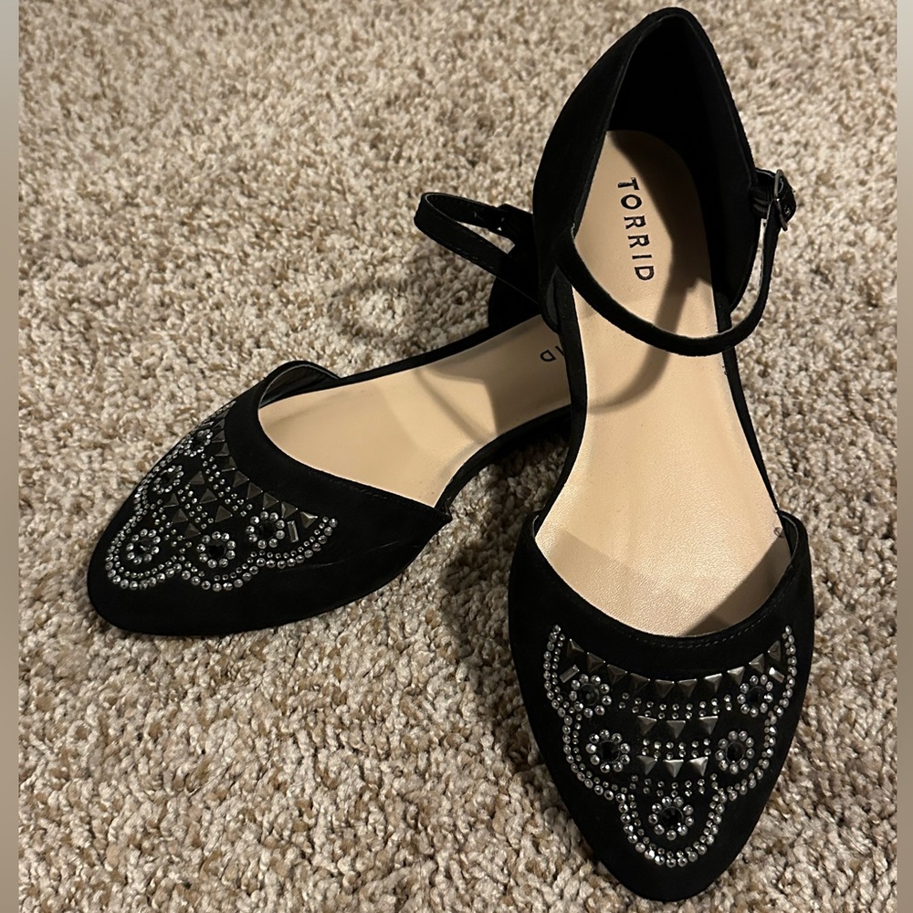 Torrid Black Embellished Flats